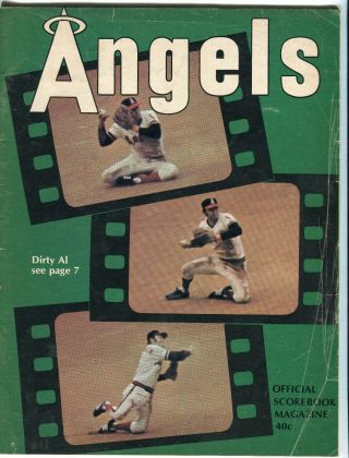 8/16/1973 California Angels Vs Detroit Tigers Program Scored Nolan Ryan