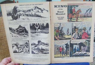 vintage Zane Grey ' s King of the Royal Mounted Comic 1957 25 Dell VG, 3