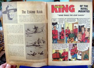 vintage Zane Grey ' s King of the Royal Mounted Comic 1954 16 Dell FN/VF 3