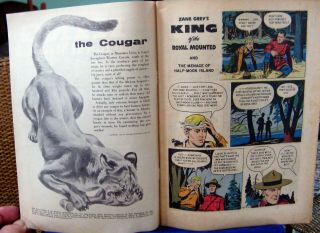 vintage Zane Grey ' s King of the Royal Mounted Comic 1956 21 Dell FN/VF 3