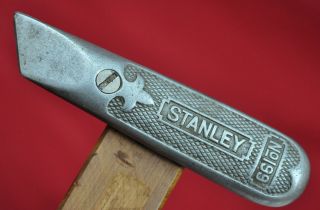 Vintage Stanley No.  199 Box Cutter Utility Wall Board Knife Fixed Blade