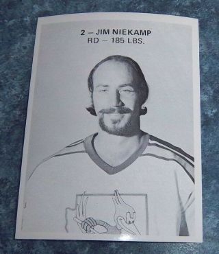 Jim Niekamp Pheonix Road Runners Player Photo 2 In Set 1970 