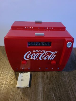 Vintage 1949 Coca Cola Am Fm Tape Radio