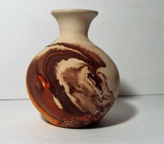 Vintage Native American Nemadji Pottery 4 1/2 Vase