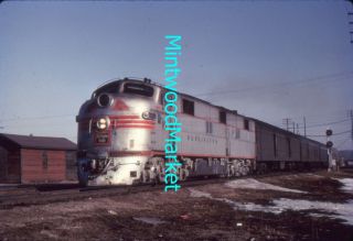 Railroad Slide Cb&q Emd E7a 9925a Passenger Train Chicago Burlington & Quincy E7