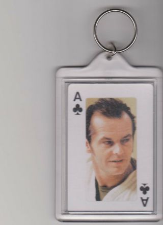 One Flew Over The Cuckoos Nest Keychain Jack Nicholson Ace Of Clubs