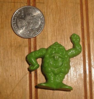 Vintage 1970s Ralston Freakies Cereal Premium Green Bossmoss Plastic Figure