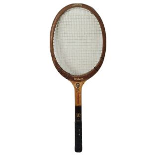 Vintage Wilson Jack Kramer 7 Crown Autograph Wood Wooden Tennis Racquet Racket