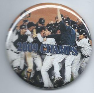 2009 York Yankees Button - World Series Champions - Derek Jeter Photo