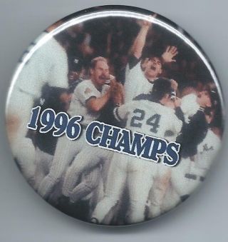 1996 York Yankees Button - World Series Champions - Derek Jeter Photo Pin