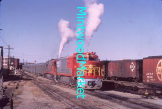 Railroad Slide Santa Fe Ge U30cg 404 1968 Texas Chief Passenger Train Atsf Sf