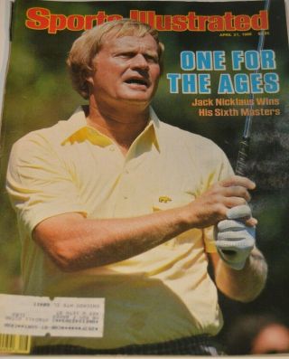 Sports Illustrated April 21,  1986 Jack Nicklaus Wins His 6th Masters