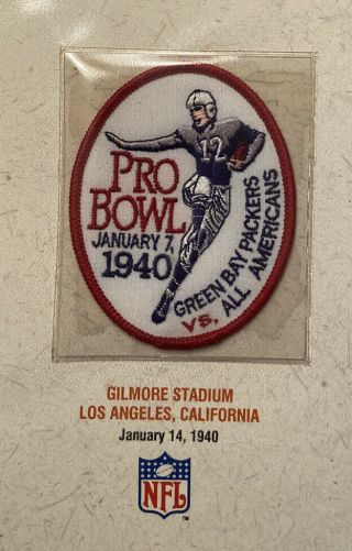 1940 Green Bay Packers Vs.  All Americans Pro Bowl Patch Vintage Nfl Football