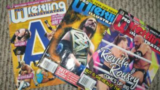 3 Misc.  Pro Wrestling Illustrated Magazines 2018,