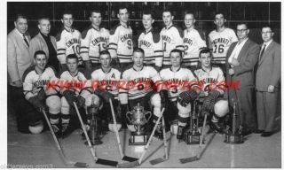 1956 - 57 Ihl Cincinnati Mohawks Hockey Reprint Team Photo