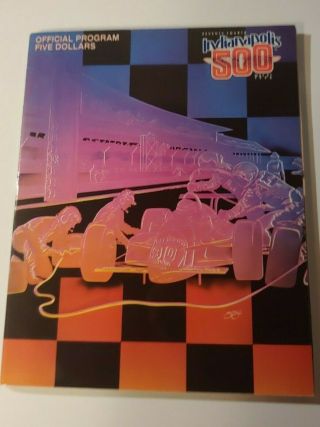 Official 1990 Indy 500 Racing Program Arie Luyendyk Indy 500 Race Winner