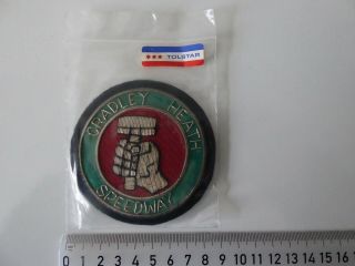 Cradley Heath Speedway Tolstar Vintage Cloth Patch Badge Diameter 8.  5cm 14 Grams