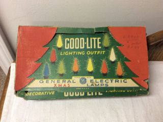 Vintage C6 Good - Lite Christmas Light Set 8 Bulbs
