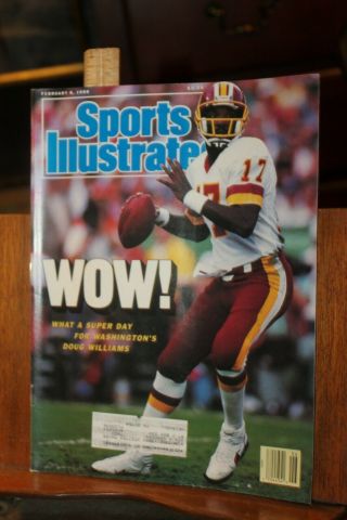 Vintage Sports Illustrated February 8 1988 Doug Williams Washington Redskins