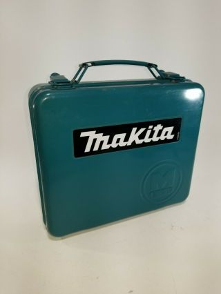 Vintage Makita Metal Storage Box Case For Drill Blue/green,  Great Shape