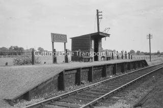 35mm Railway Negative: Poyle For Stamwell Moor Halt Nr London 1960s 27/18