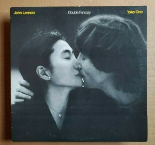 John Lennon Yoko Ono Double Fantasy Vintage 1980 Geffen Record Label Us Dg - Lp