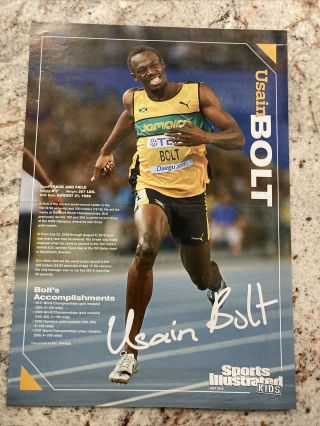 Usain Bolt Bryce Harper Reverisble Sports Illustrated For Kids Poster 11x15