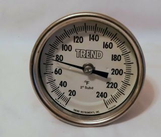 Trend Instruments Bimetal Cr 3205d 20 - 240 °f Vintage Made In Usa.