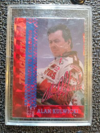 Track Stars Card Tribute To A Champion Alan Kulwicki (foil Test Run) Nascar