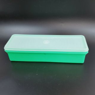 Vintage Tupperware 892 - 2 Jadeite Green Celery Containers With 893 - 2 Lid - 8