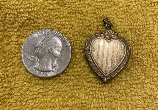 Vintage Valentine Heart Locket Pendant 1/20 12k Gf Hayward
