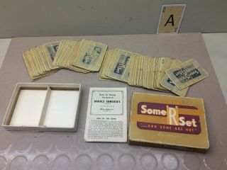 Vintage " Somerset " Card Game - Some R Set - 1947 Parker Brothers