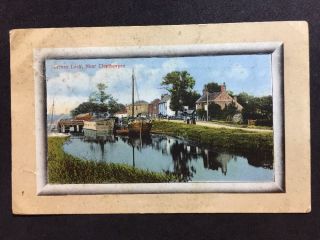Rp Vintage Postcard - Lincolnshire A2 - Tetney Lock,  Near Cleethorpes - 1915