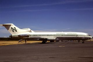 35mm Colour Slide Of Nigeria Airways Boeing 727 - 2f9 5n - Anq In 1985