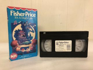 Fisher Price It’s A Dog’s Life Vhs Tape 1988 High Tops Video Vintage Volume 1