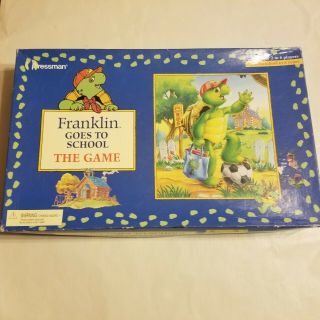 Franklin Goes To School The Turtle Board Game Pressman 1999 Vintage Guc Complete