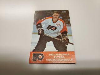 Rs20 Philadelphia Flyers 1982/83 Nhl Hockey Pocket Schedule - Bud Light