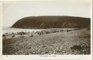 Vintage Rp Postcard - The Beach,  St.  Bees,  Cumbria C1910,