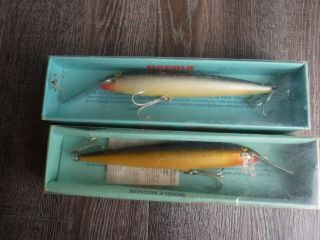 2 - - Vintage Rapala Wobbler Cd - 18 Magnum Gold And Silver - Made In Finland