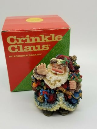 Vintage Crinkle Claus Greetings From Santa 952202 Possible Dreams Figure 029