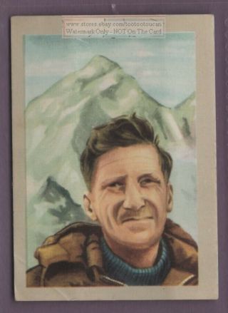 John Hunt Leader 1953 British Expedition Mount Everest Vintage Trade Ad Card