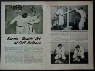 Robert Trais 1959 Gentle Art Of Karate Vintage Pictorial