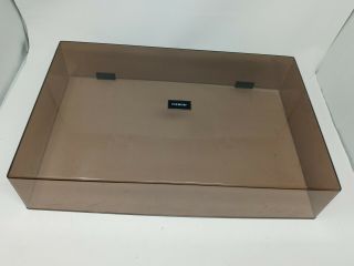 Vintage Fisher Mc 4022 Stereo Turntable Dust Cover W/ Smoke Amber Tint