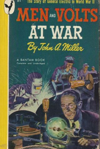 Bantam A1 Men And Volts At War By John A.  Miller Ge In Wwii Vintage Paperback