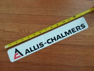 Vintage Ac Allis Chalmers Sticker Decal 13 " Long Tractor Advertising