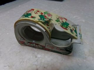 Vintage Scotch Brand Christmas Gift Tape Dispenser 3/4 " A 100 