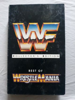 Wwf Best Of Wrestlemania Collectors Edition Vhs Tape Wwe Hulk Hogan Vintage