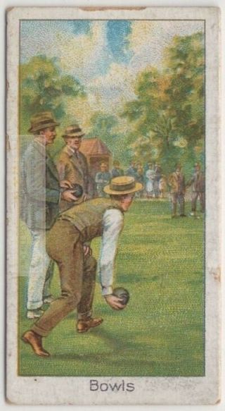 Lawn Bowls Jack Kitty Green 1920s Trade Ad Card
