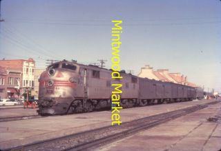 Railroad Slide Cb&q Emd E7a 9924a Passenger Train Chicago Burlington & Quincy