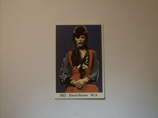 David Bowie Trading Card Sweden 563 1974 - 81 Vintage Rare